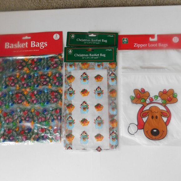 Christmas Gift Wrapping Lot Ribbons Cello Bags Gift Bags - Picture 2 of 10